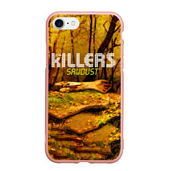 Чехол iPhone 7/8 матовый Sawdust - The Killers, цвет: 3D-светло-розовый