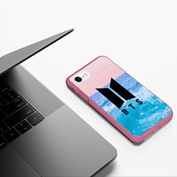 Чехол iPhone 7/8 матовый BTS Sea, цвет: 3D-малиновый — фото 2