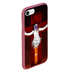 Чехол iPhone 7/8 матовый Evangelion Lilith, цвет: 3D-малиновый — фото 2