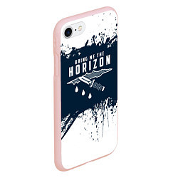 Чехол iPhone 7/8 матовый Bring Me the Horizon рана, цвет: 3D-светло-розовый — фото 2