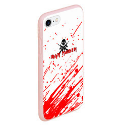 Чехол iPhone 7/8 матовый Iron Maiden rock Senjutsu, цвет: 3D-светло-розовый — фото 2