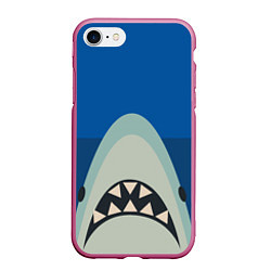 Чехол iPhone 7/8 матовый Монстр Океана, цвет: 3D-малиновый