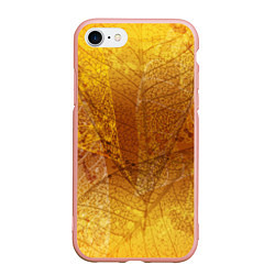 Чехол iPhone 7/8 матовый Осенний узор, цвет: 3D-светло-розовый