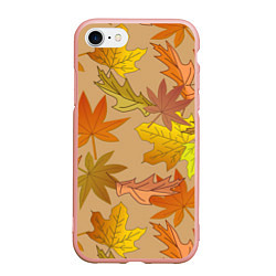Чехол iPhone 7/8 матовый Осенняя атмосфера, цвет: 3D-светло-розовый