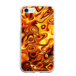 Чехол iPhone 7/8 матовый Авангардный красочный паттерн, цвет: 3D-белый