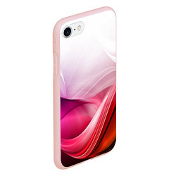 Чехол iPhone 7/8 матовый Кремовый дизайн, цвет: 3D-светло-розовый — фото 2