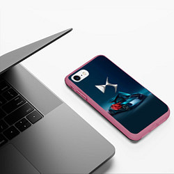 Чехол iPhone 7/8 матовый Citroen DS Spirit Concept, цвет: 3D-малиновый — фото 2