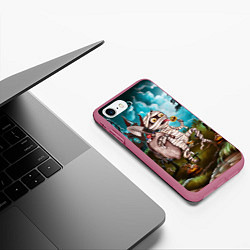 Чехол iPhone 7/8 матовый Мумия, цвет: 3D-малиновый — фото 2