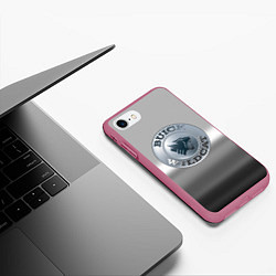 Чехол iPhone 7/8 матовый Buick Wildcat - emblem, цвет: 3D-малиновый — фото 2