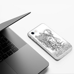 Чехол iPhone 7/8 матовый Фрейя, цвет: 3D-белый — фото 2
