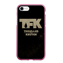 Чехол iPhone 7/8 матовый TFK - Thousand Foot Krutch, цвет: 3D-малиновый