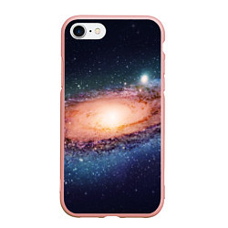 Чехол iPhone 7/8 матовый Недосягаемый космос, цвет: 3D-светло-розовый