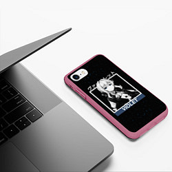 Чехол iPhone 7/8 матовый Violet Evergarden - Вайолет Эвергарден, цвет: 3D-малиновый — фото 2