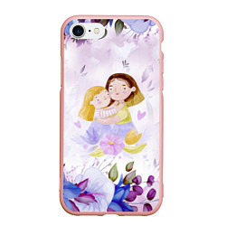 Чехол iPhone 7/8 матовый Подарок любимой мамочке!, цвет: 3D-светло-розовый