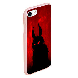 Чехол iPhone 7/8 матовый Evil Rabbit, цвет: 3D-светло-розовый — фото 2