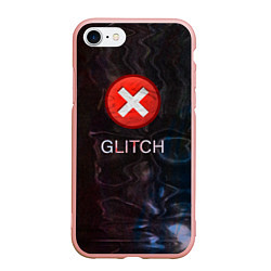 Чехол iPhone 7/8 матовый GLITCH - Визуальная ошибка, цвет: 3D-светло-розовый