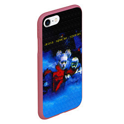 Чехол iPhone 7/8 матовый Агата Кристи Ураган, цвет: 3D-малиновый — фото 2
