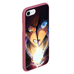 Чехол iPhone 7/8 матовый Blue Lock anime, цвет: 3D-малиновый — фото 2