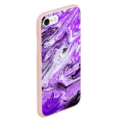 Чехол iPhone 7/8 матовый Красочная абстракция, цвет: 3D-светло-розовый — фото 2