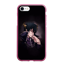 Чехол iPhone 7/8 матовый The Devil Is a Part-Timer, цвет: 3D-малиновый