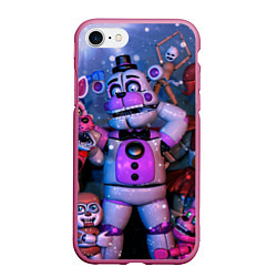 Чехол iPhone 7/8 матовый Фантайм Фредди, цвет: 3D-малиновый