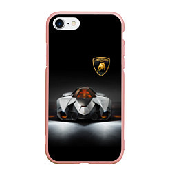 Чехол iPhone 7/8 матовый Lamborghini Egoista - Italy, цвет: 3D-светло-розовый