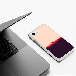 Чехол iPhone 7/8 матовый Контрастный пейзаж, цвет: 3D-белый — фото 2