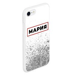 Чехол iPhone 7/8 матовый Мария - в красной рамке на светлом, цвет: 3D-белый — фото 2