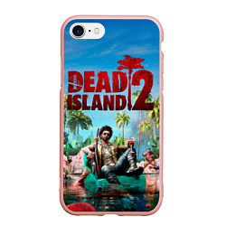 Чехол iPhone 7/8 матовый Dead island two, цвет: 3D-светло-розовый