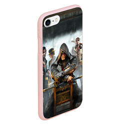 Чехол iPhone 7/8 матовый Бар ассасинов, цвет: 3D-светло-розовый — фото 2
