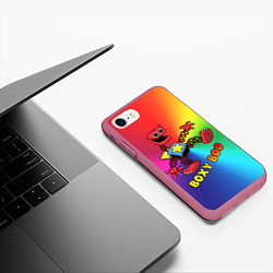 Чехол iPhone 7/8 матовый Project Playtime: Boxy Boo, цвет: 3D-малиновый — фото 2