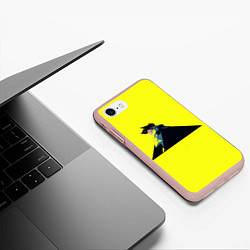 Чехол iPhone 7/8 матовый Дэвид Мартинес, цвет: 3D-светло-розовый — фото 2