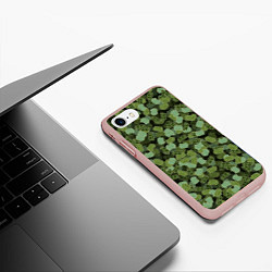 Чехол iPhone 7/8 матовый Камуфляж из диванов, цвет: 3D-светло-розовый — фото 2