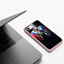 Чехол iPhone 7/8 матовый Диванный паладин поддержки, цвет: 3D-светло-розовый — фото 2