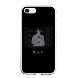 Чехол iPhone 7/8 матовый BTS Jungkook still with you, цвет: 3D-белый