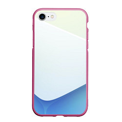 Чехол iPhone 7/8 матовый Пастель из трёх цветов, цвет: 3D-малиновый