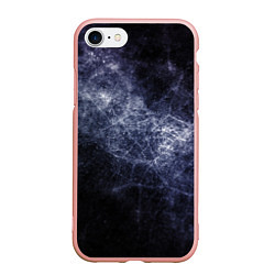 Чехол iPhone 7/8 матовый Замерзающая галактика, цвет: 3D-светло-розовый