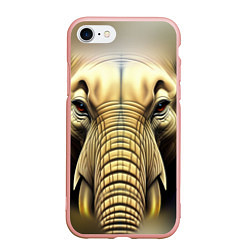 Чехол iPhone 7/8 матовый Мой слон, цвет: 3D-светло-розовый