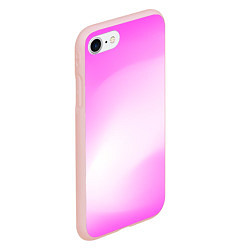 Чехол iPhone 7/8 матовый Градиент розовый, цвет: 3D-светло-розовый — фото 2