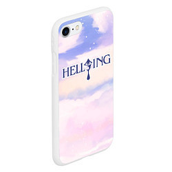 Чехол iPhone 7/8 матовый Hellsing sky clouds, цвет: 3D-белый — фото 2