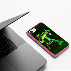 Чехол iPhone 7/8 матовый Strike Craft, цвет: 3D-малиновый — фото 2