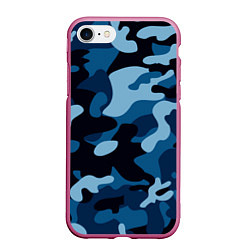 Чехол iPhone 7/8 матовый Морской хаки, цвет: 3D-малиновый