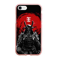 Чехол iPhone 7/8 матовый Bloody Samurai, цвет: 3D-светло-розовый