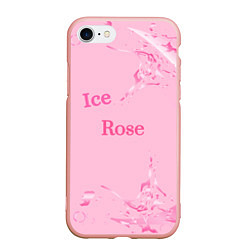 Чехол iPhone 7/8 матовый Ice Rose, цвет: 3D-светло-розовый