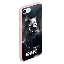 Чехол iPhone 7/8 матовый Payday3 bulldog, цвет: 3D-светло-розовый — фото 2