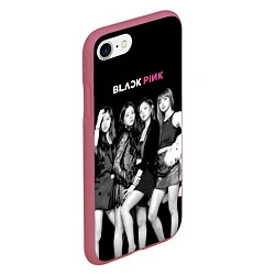 Чехол iPhone 7/8 матовый Blackpink Beautiful girls, цвет: 3D-малиновый — фото 2