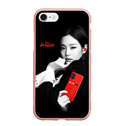 Чехол iPhone 7/8 матовый Blackpink Jennie Smartphone, цвет: 3D-светло-розовый