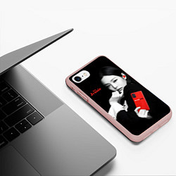 Чехол iPhone 7/8 матовый Blackpink Jennie Smartphone, цвет: 3D-светло-розовый — фото 2