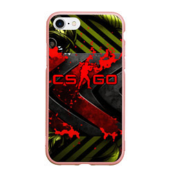 Чехол iPhone 7/8 матовый CS GO red logo