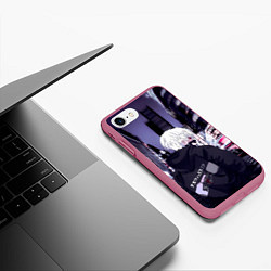 Чехол iPhone 7/8 матовый Kaneki Ken, цвет: 3D-малиновый — фото 2